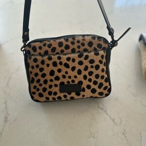 Leopard Amelia Parker Thatch Bag